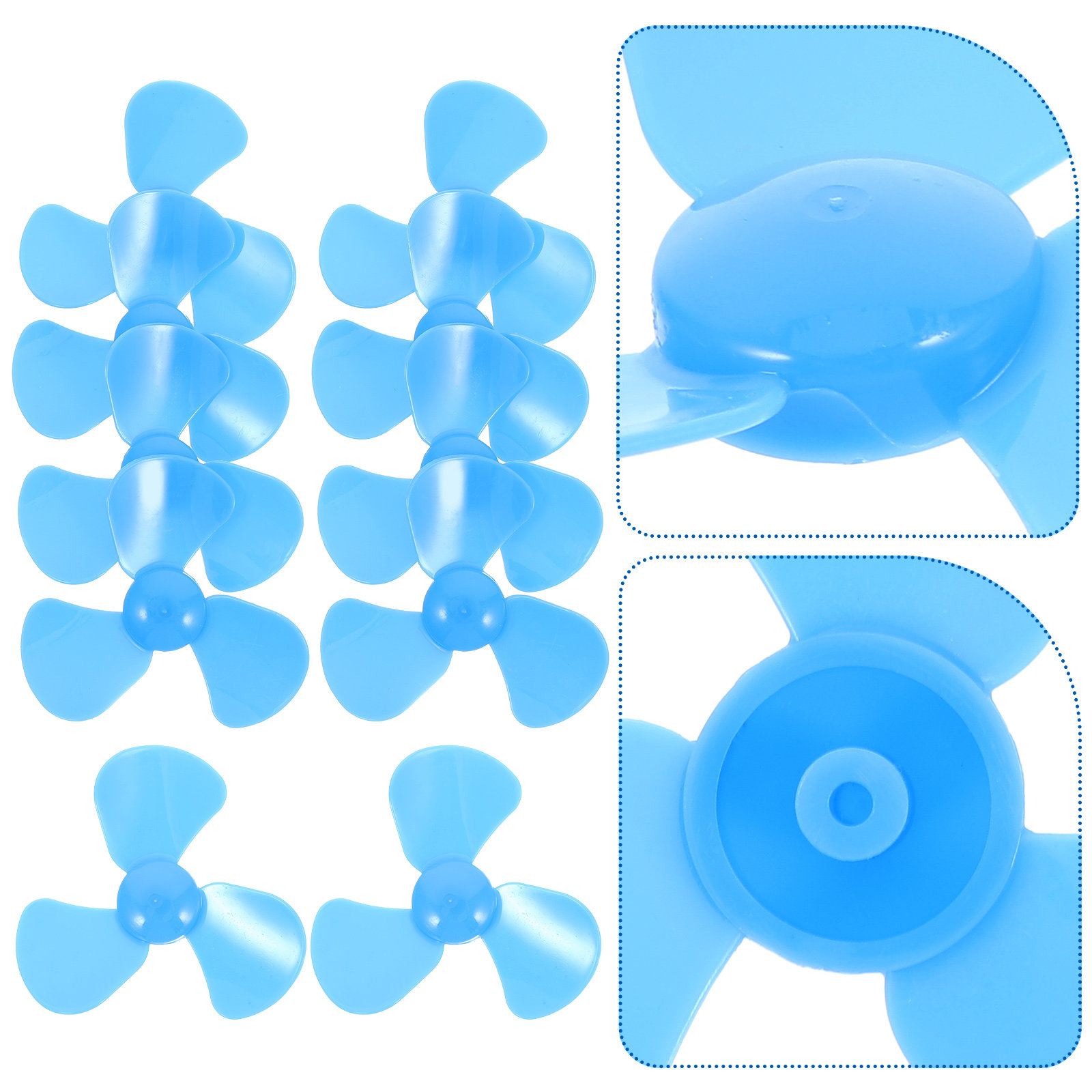 Science Experiment - 10Pcs Plastic Mini Fan Blades 3-Leaves