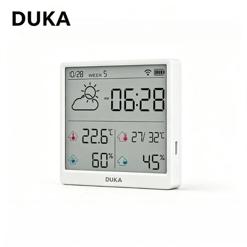 Weather Station Indoor - DUKA ATuMan Wi-Fi Smart Temperature Humidity