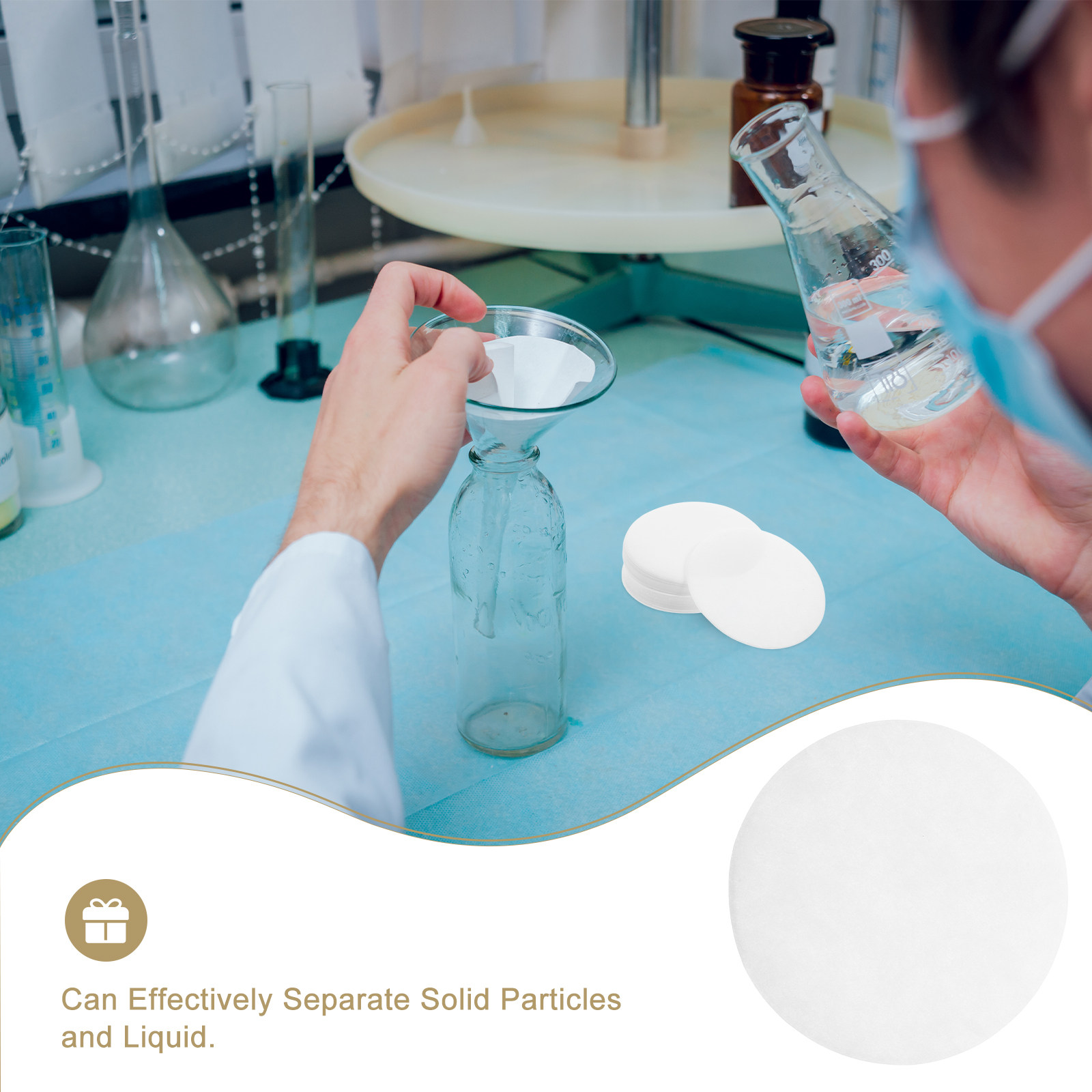 100Pcs Filter Paper For Lab No - Science Experiment review and price