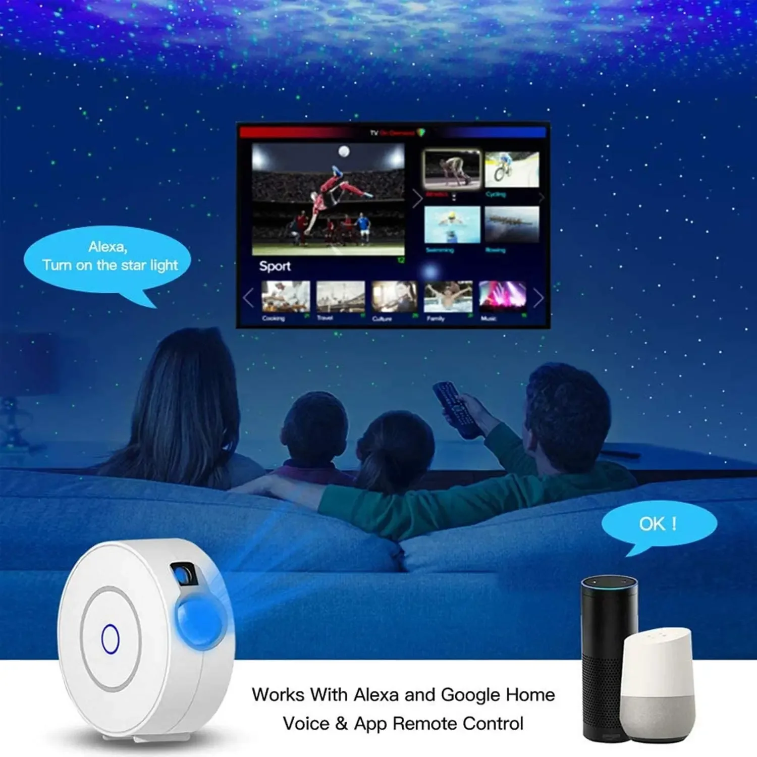 Tuya WiFi Intelligent Aurora G - Planetarium Projector Home review and price