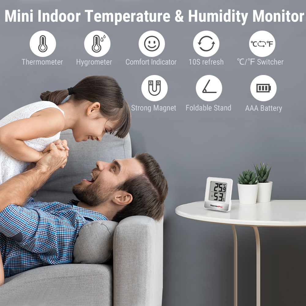 ThermoPro TP-49 Mini Weather S - Weather Station Indoor review and price