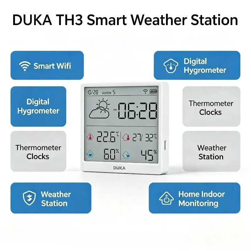 DUKA ATuMan Wi-Fi Smart Temper - Weather Station Indoor review and price